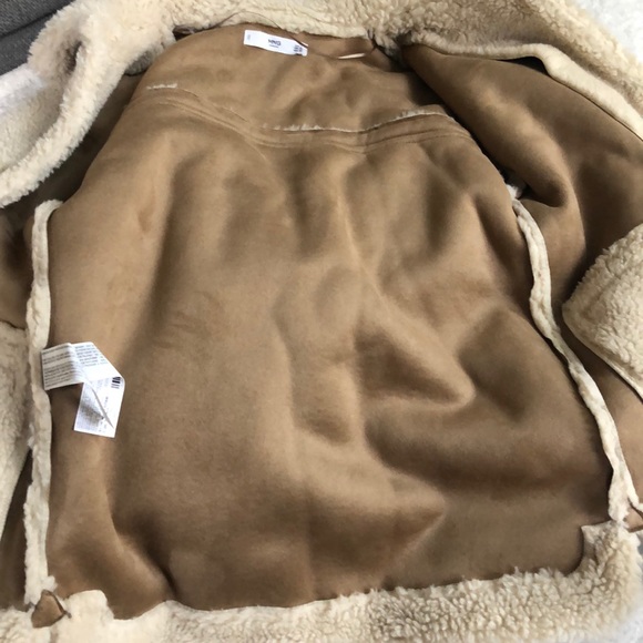 MNG by Mango Baloo Teddy Sherpa Shearling Coat Jacket - Picture 13 of 14